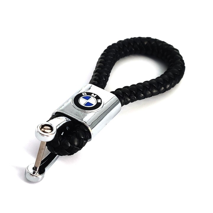BRELOK BRELOCZEK DO KLUCZY SKÓRA LOGO BMW NA PREZENT