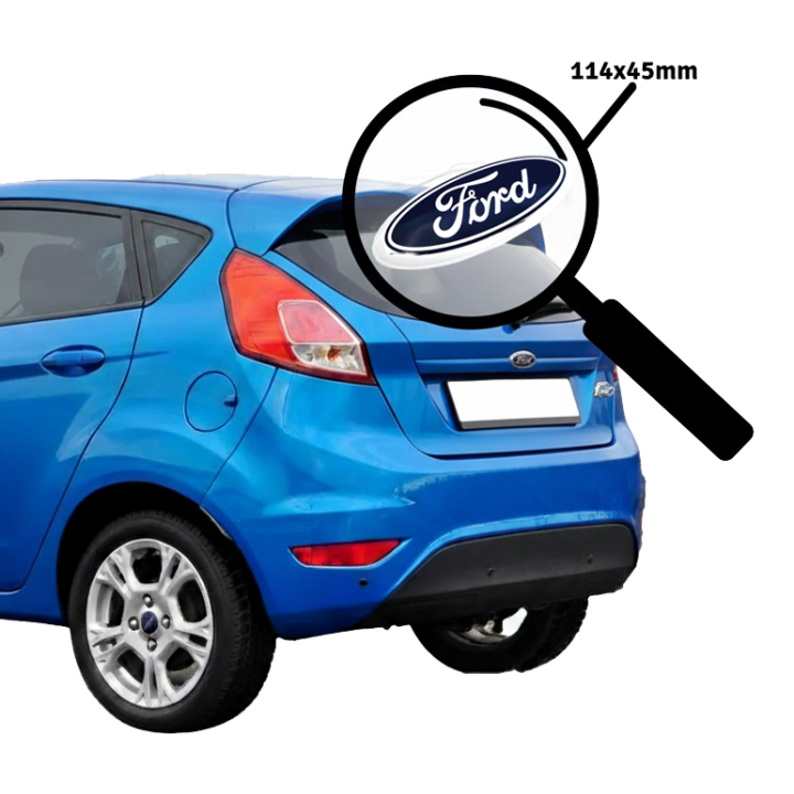 FORD EMBLEMAT 114x45mm przód Mondeo Mk1 Galaxy Maverick Escort Scorpio