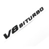 EMBLEMAT ZNACZEK LOGO NAPIS 3D MERCEDES CZARNY V8 BITURBO CZARNY POŁYSK EMBLEMAT ZNACZEK LOGO NAPIS 3D MERCEDES CZARNY V8 BITURB