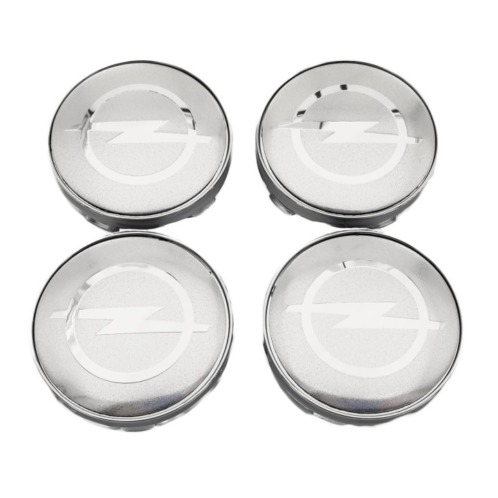 DEKIELKI OPEL 60MM SREBRNE