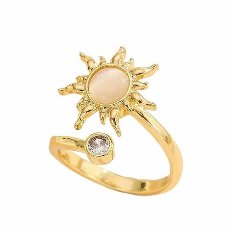 Pierścionek SPINNER Słońce antystresowy REGULOWANY fidget (Kopia) damski